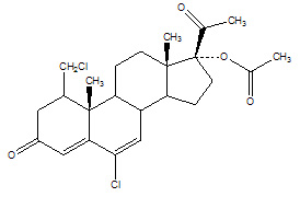 Dehydro-17a-Acetoxy-1-Chloromethyl-6-chloro-6-Progesterone